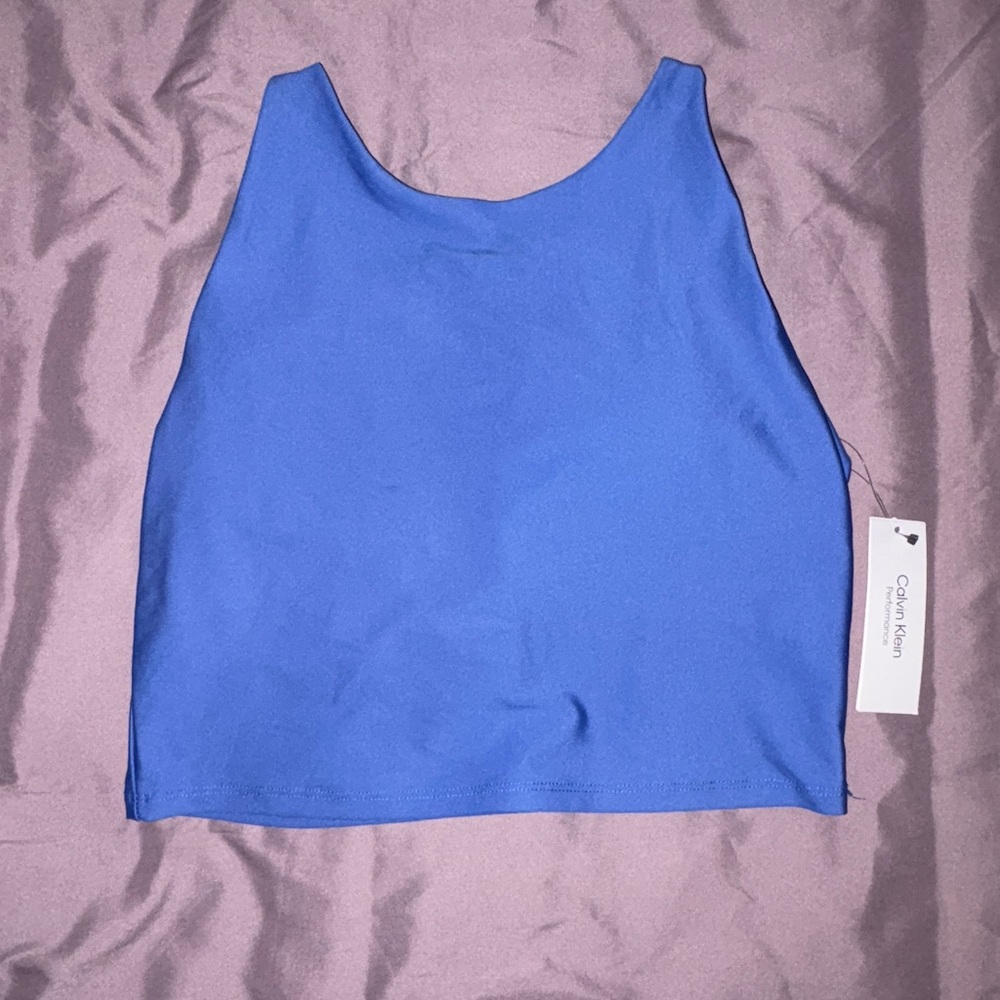 Calvin Klein Blue Sports Crop Top
